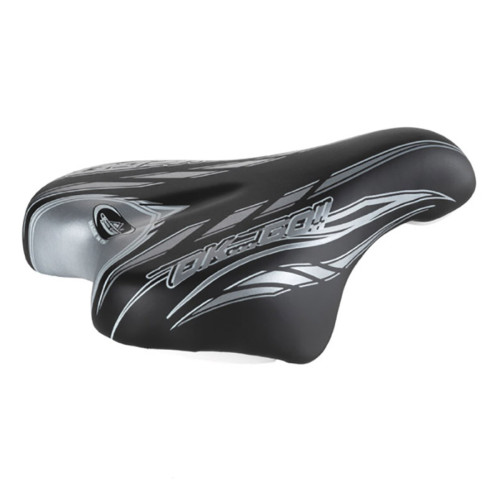 Сідло велосипедне Selle Monte Grappa Junior OK-GO, чорно-сіре