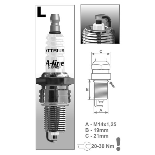 Свічка запалювання Brisk A-Line 2, LR15YCY, 4шт