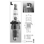 Свічка запалювання Brisk Super L15YC, 1шт