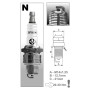 Свічка запалювання Brisk Super N19C, 4шт