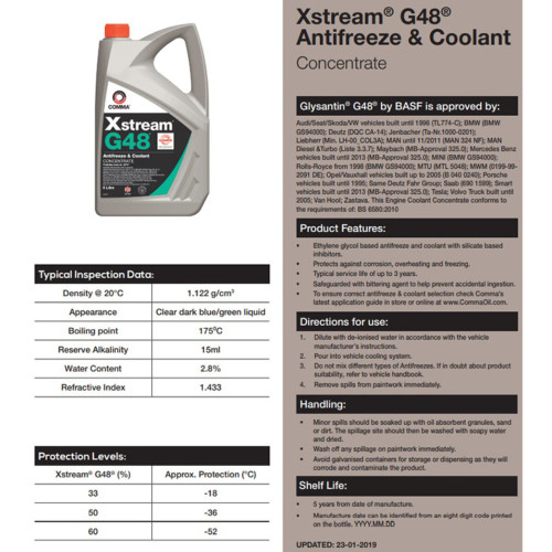 Антифриз концентрат Comma Xstream G48 AF CONC 20л