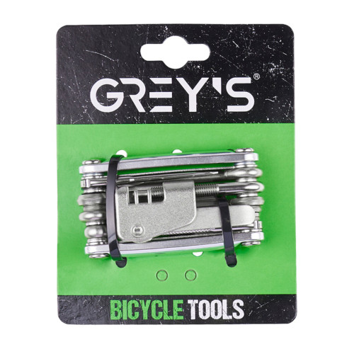 Мультитул Grey's 2/2.5/3/4/5/6/8мм, пласка викрутка/Philips, витискач ланцюга, лопатка