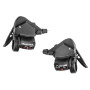 Манетки MicroSHIFT 3x7s (пара) с индикатором, тросики L2140/1700