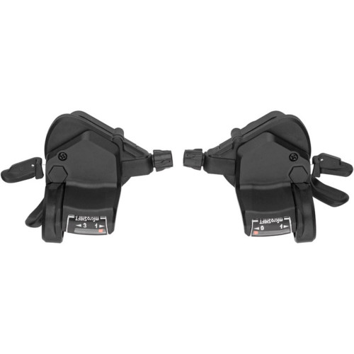 Манетки MicroSHIFT 3x9s (пара) з індикатором, тросики L2140/1700