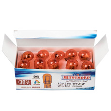 Автолампа MITSUMORO PY21W 12v 21w BA15S ORANGE (поворот) кол-во 10/1000 (M21213OR) Автолампа MITSUMORO PY21W 12v 21w BA15S ORANGE (поворот) кол-во 10/1000 (M21213OR)
