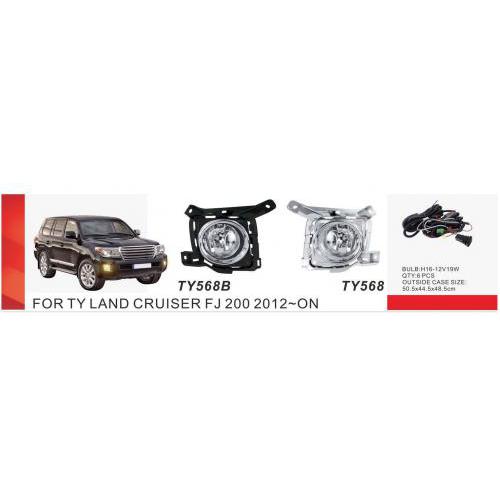 Протитуманні фари Toyota LC FJ200 2012-15, RAV-4 2013-15, TY-568, H16-12V19W, ел.проводка