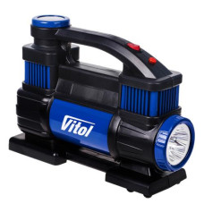 Компресор "ViTOL" К-70 150psi, 23Amp , 90л, 2 циліндра , шланг 5,0м, клеми