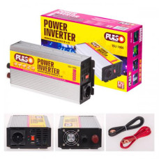 Перетворювач напруги PULSO, ISU-1000, 12V-220V, 1000W, USB-5VDC0.5A, син.хвиля, клеми