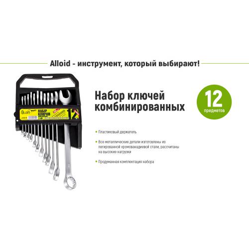 Набор ключей комбинированных (спеццена), 12 предметов, 6-22 мм (НК-2005-12М)
