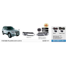 Протитуманні фари Mitsubishi Pajero 2014-19, MB-812, H11-12V55W, ел.проводка