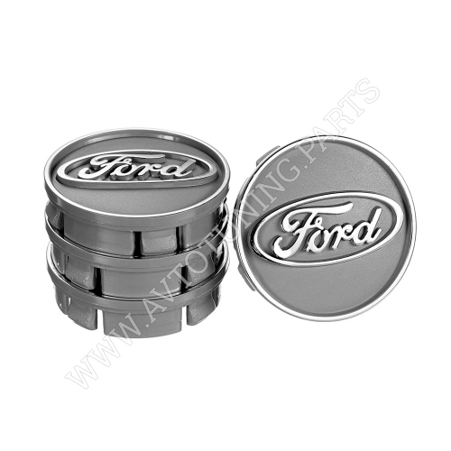 Заглушка колісного диска Ford 60x55 чорний ABS пластик