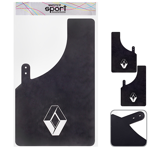 Брызговики MASTER SPORT RENAULT черный (большой) 2шт (57288)