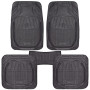 Коврики PVC КУ-16050 BK 5шт./компл. черные 75x52 52x47 50х23 (КУ-16050 BK)