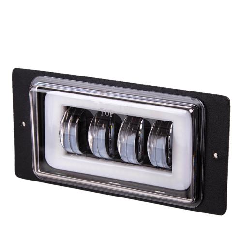 Фары дневного света 2114B DRL 00 4LED 0W 12V метал 175*85mm 52572 (2114B)