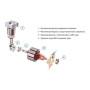 Компрессор ViTOL К-55 10 атм. 23Amp 50л шланг 5,0м с дефлятором клеммы