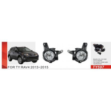 Протитуманні фари Toyota RAV-4 2013-15, TY-597, H16-12V19W, ел.проводка