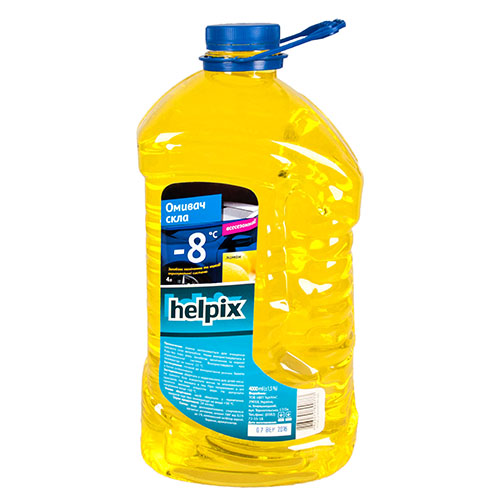 Омыватель стекол зимний HELPIX 4Л "-8" (ЛИМОН) (0957)