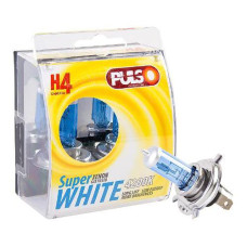 Лампи PULSO, галогенні H4, P43T 12v60, 55w super white, plastic box