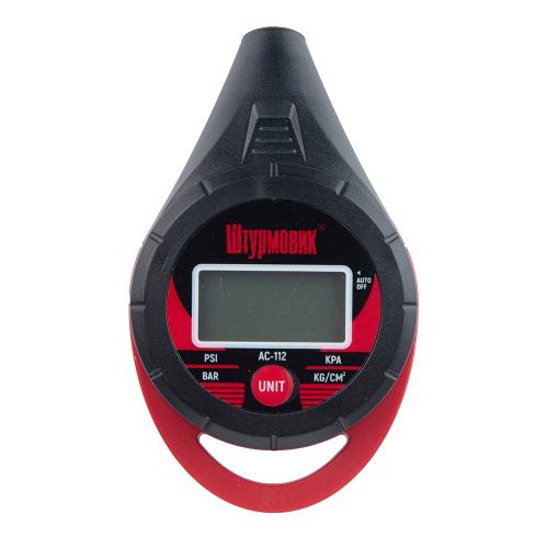 Манометр Штурмовик/AC-112/LCD дисплей/LED/psi-bar-кg/см2-kpa/0~10 (AC-112)