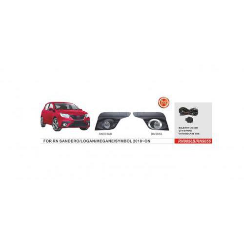 Протитуманні фари Renault Logan , Sandero 2017-, RN-9056, H11-12V55W, ел.проводка