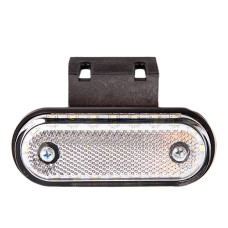 Повторювач габариту "ISIKSAN" 20 LED 12, 24V овал бiлий
