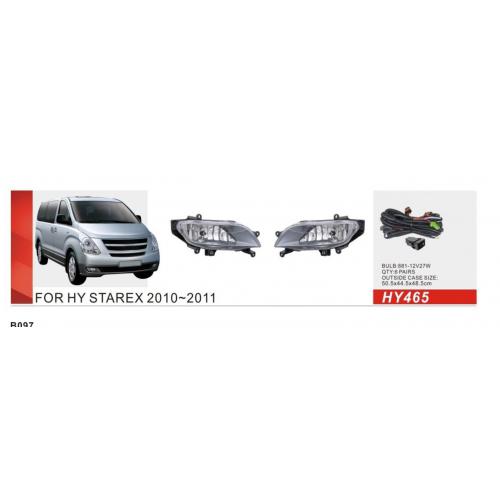 Протитуманні фари Hyundai H-1, 2010-11, HY-465, 880-27W, ел.проводка