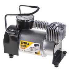 Компресор автомобільний "Ураган" КА-У12052 150psi, 15Amp, 40л, прикур.+перехідник, Автостоп