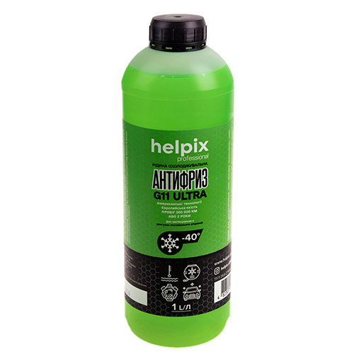 Антифриз "HELPIX" G11 зеленый (1л) (6683)