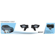 Протитуманні фари Mazda 3 2007-09, MZ-257, H11-12v55W, ел.проводка