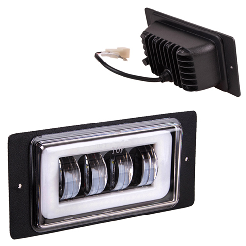 Фары дневного света 2114B DRL 00 4LED 0W 12V метал 175*85mm 52572 (2114B)