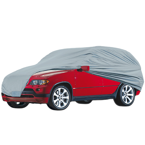 Тент автомобильный JC13402-XL на джип/минивен серый с подкладкой PEVA+non PP Cotton 482х196х145 к.з.