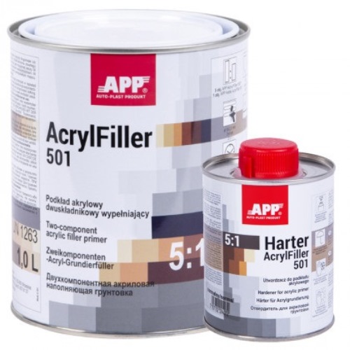 APP Грунт акриловий 2K HS Acrylfiller 5:1 з затв., чорий 1l+0.2l