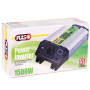 Перетворювач напруги PULSO, IMU-1520, 12V-220V, 1500W, USB-5VDC2.0A, мод.хвиля, клеми