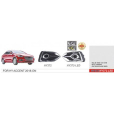 Протитуманні фари Hyundai Accent, 2018-, HY-372W, ел.проводка
