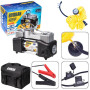 Компресор Вулкан КА-В12122 10 атм. 25Amp 90л клеммы шланг 7,5м с дефлятором Ліхтар 2 цилиндра