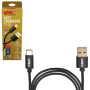 Кабель VOIN CC-1101C BK USB - Type C 5А, 1m, black (супер швидка зарядка/передача даних) (CC-1101C B