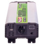 Перетворювач напруги PULSO, IMU-1520, 12V-220V, 1500W, USB-5VDC2.0A, мод.хвиля, клеми