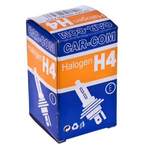 Лампа CAR-COM галогенна H4 P45t - 12V-100, 90W