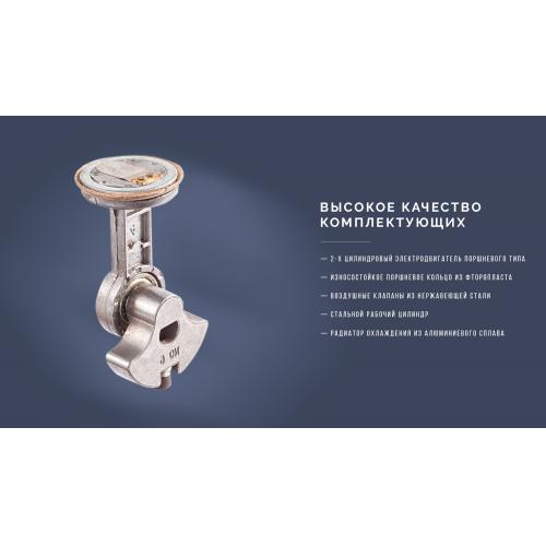 Компресор Вулкан КА-В12122 10 атм. 25Amp 90л клеммы шланг 7,5м с дефлятором Ліхтар 2 цилиндра