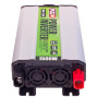 Перетворювач напруги PULSO, IMU-1520, 12V-220V, 1500W, USB-5VDC2.0A, мод.хвиля, клеми