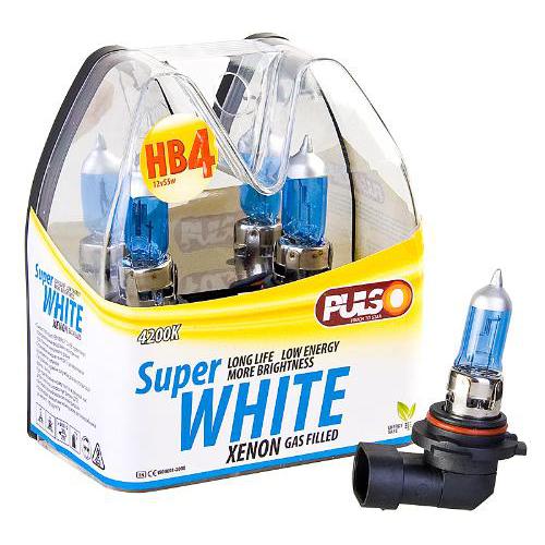 Лампи PULSO, галогенні HB4, 9006, P22D 12v55w super white, plastic box