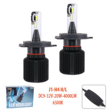 Лампи PULSO J1, H4-H, L, LED-chips CSP, 9-32v2*20w, 4000Lm, 6500K