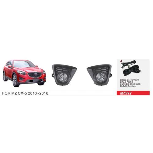 Протитуманні фари Mazda CX-5 2015-17, MZ-592, H11-55W, ел.проводка