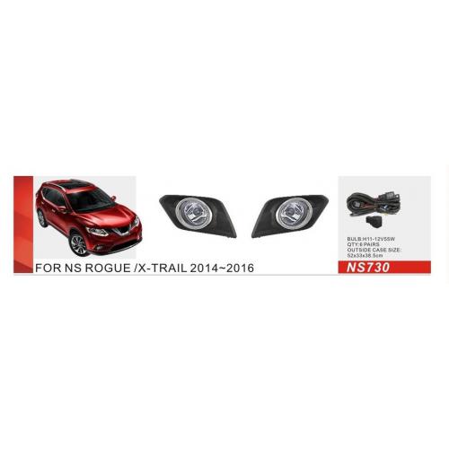 Протитуманні фари Nissan X-Trail, Rogue 2014-16, NS-730, H11-12V55W, eл.проводка