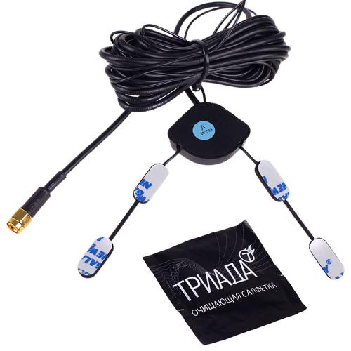Антенна активная телевизионная "BOUSH-614 DVB-T/T2 (ДМВ) внутрисалонная, HDR, разъем SMA (BOUSH-614)