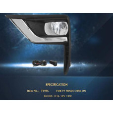Протитуманні фари Toyota Prado FJ150 2017-20, TY-946A, H11-12V55W, ел.проводка