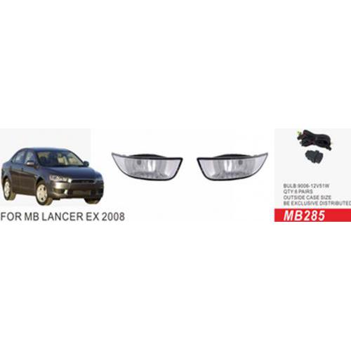 Протитуманні фари Mitsubishi Lancer 2007-16, MB-285, 9006-12V55W, эл.проводка