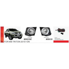 Протитуманні фари Mitsubishi Triton, L200 2015-18, MB-839E, H16-12V19W, ел.проводка