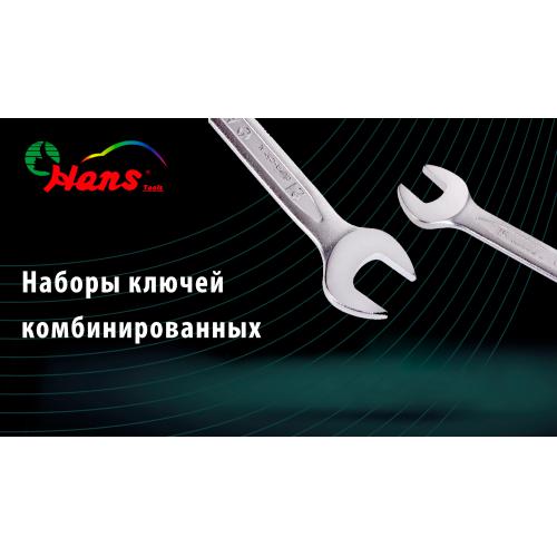 Набір ключів комбінованих 14 пр. 10-32 мм стрічка (16614M) HANS