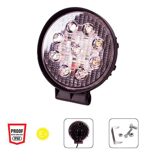 Фара робочого світла WLP-27R1S2 SPOT 9Led*3W , 10-30V, 27W, 6000K